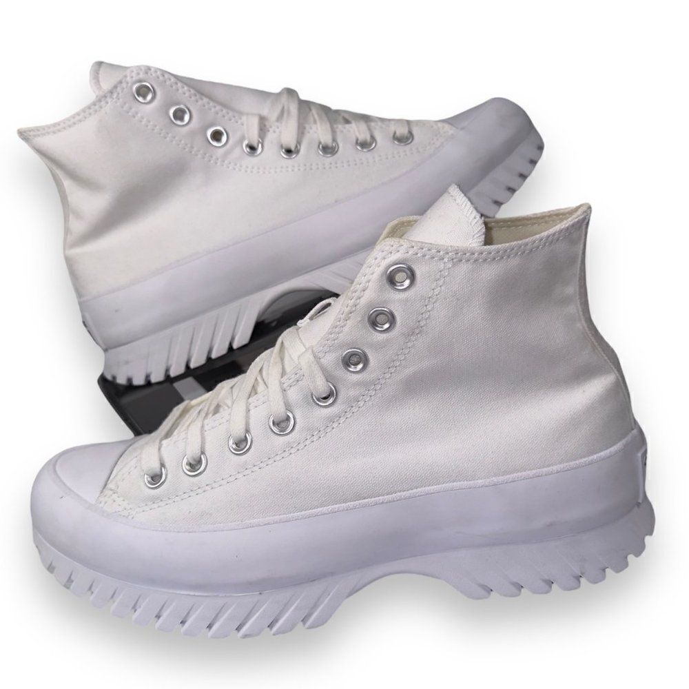 Converse Chuck Taylor All Star Lugged "White" A00871C Men's 8.5 Women's 10.5‎